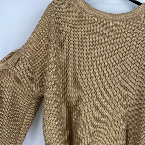 Kika Vargas x Target limited edition gold metallic back-tie sweater medium Cardi - Picture 5 of 10